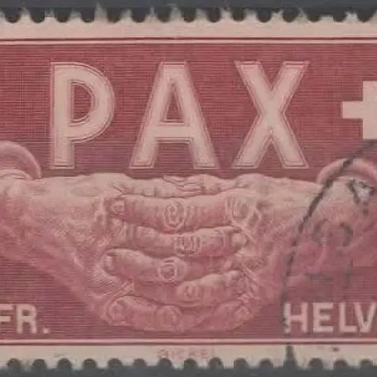 Switzerland 1945 5f Peace fine used. SG 458 Cat. ...