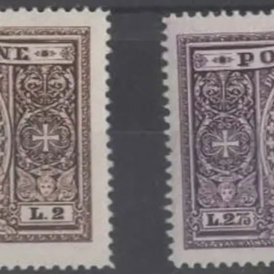 Vatican 1933 2l & 2l75 Pope Pius key vals MVLH. SG ...