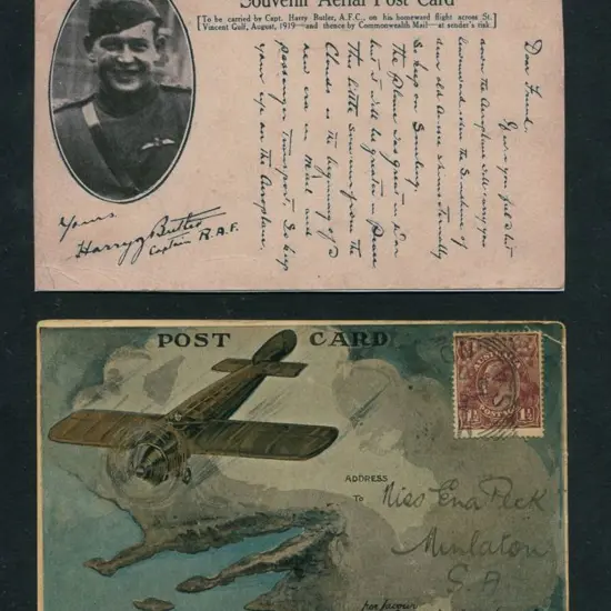 1919 (6th Aug) Adelaide to Minlaton Harry Butler ...