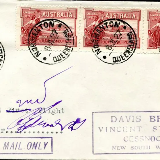 1927 (1st July) Normanton to Cessnock carried on ...