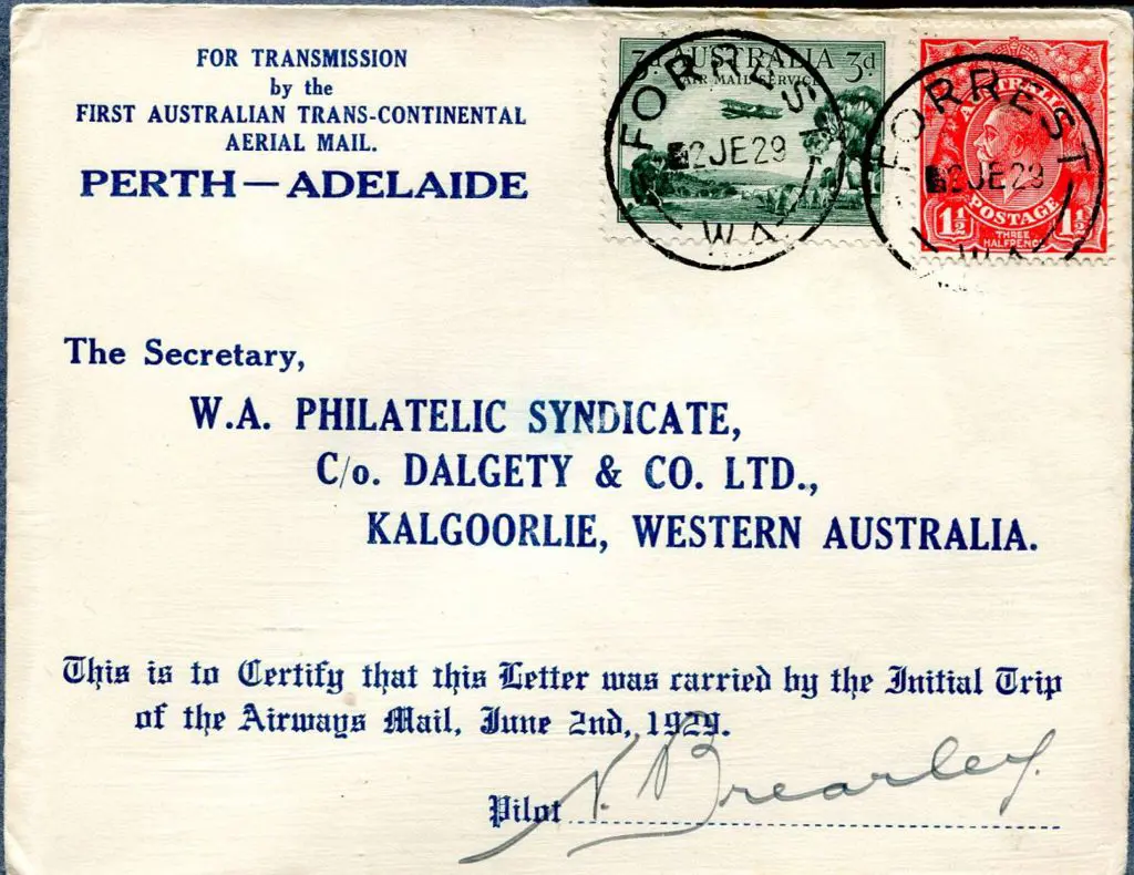 1929 (2nd June) Forrest to Kalgoorlie intermediate ... Image 1++