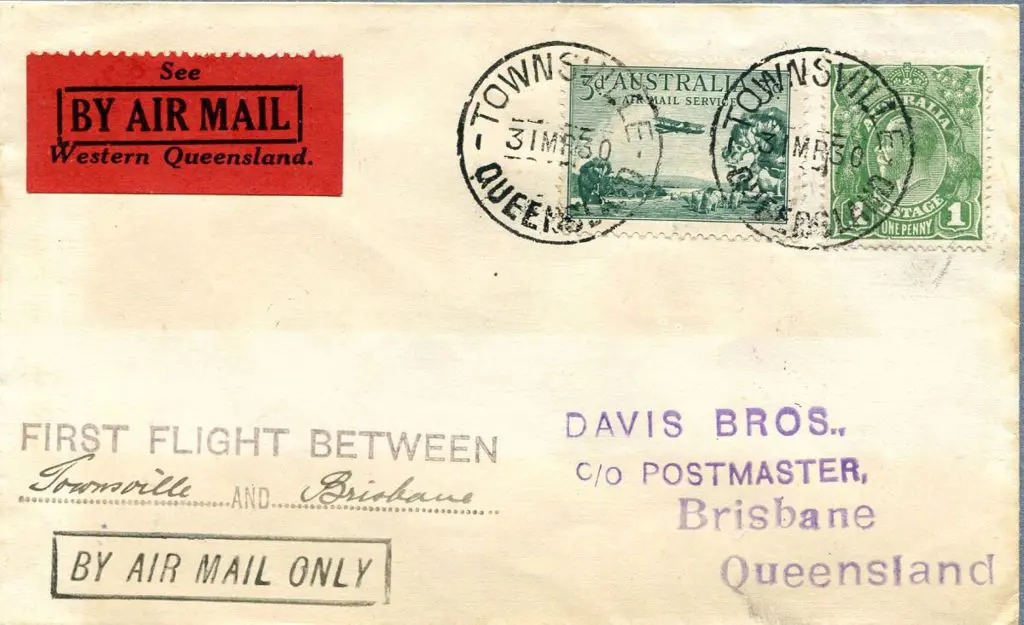 1930 (31st March) Townsville to Brisbane with red ... Image 1++