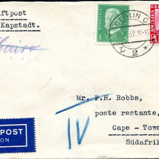 1932 (18th Jan) German airmail cover bearing ...