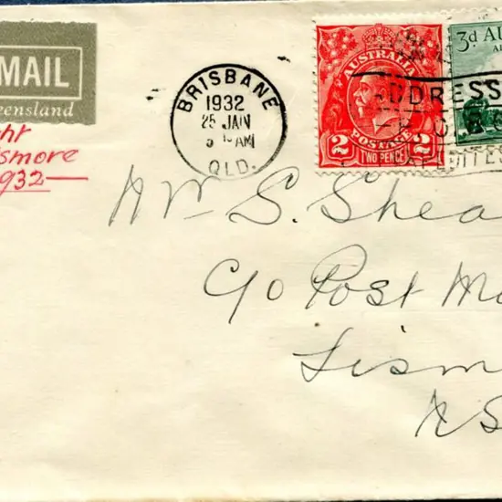 1932 (25th Jan) Brisbane to Lismore by New England ...