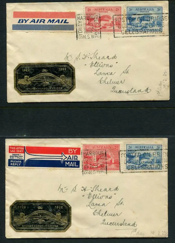 1932 (19th Mar) 2d & 3d Sydney Harbour Bridge on ... Image 1++