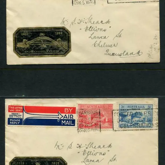 1932 (19th Mar) 2d & 3d Sydney Harbour Bridge on ...