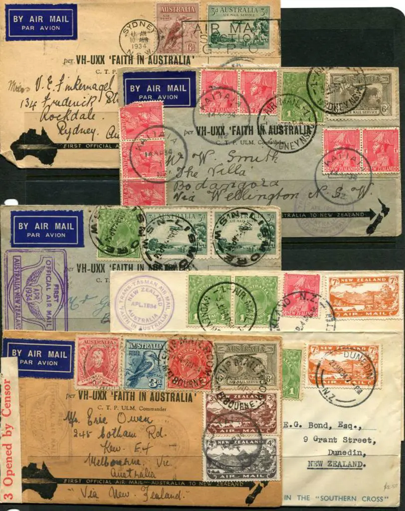 1934 (10-14th April) Australia to NZ & return ... Image 1++