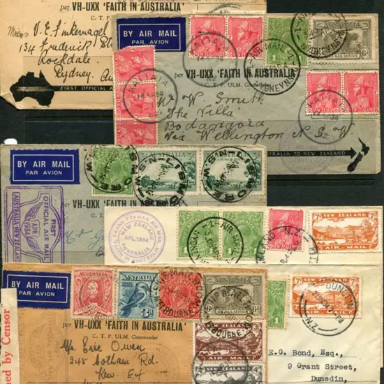 1934 (10-14th April) Australia to NZ & return ...