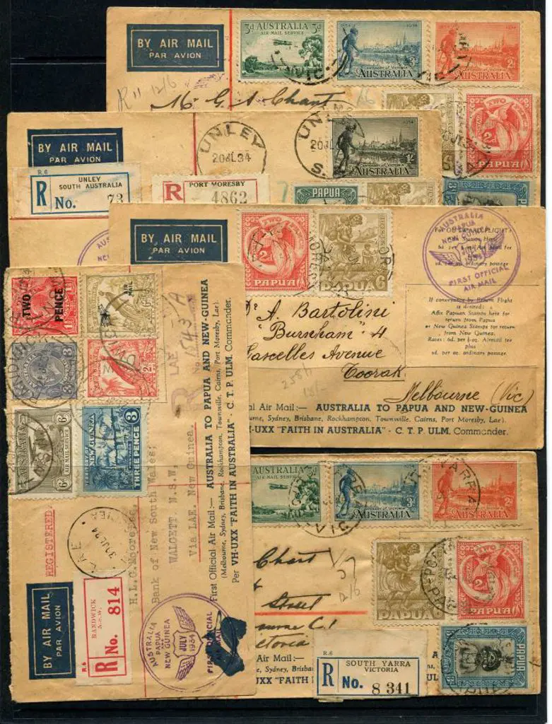 1934 (24th July) First Official Air Mail Australia ... Image 1++