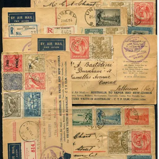1934 (24th July) First Official Air Mail Australia ...