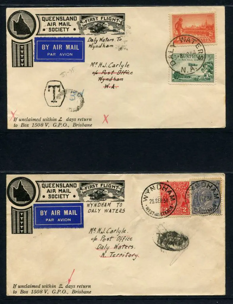 1934 (3rd Oct) Daly Waters to Wyndham & return ... Image 1++