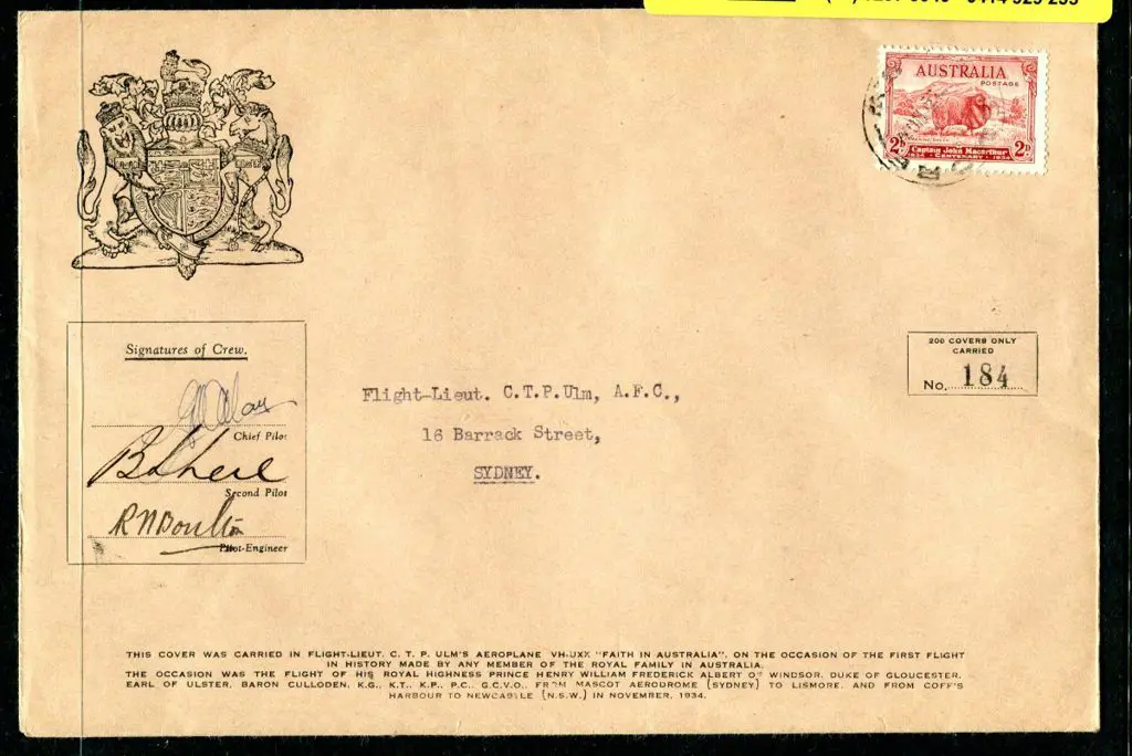 1934 (28th Nov) "Faith in Australia" special ... Image 1++