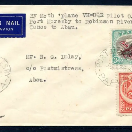 1935 (5th March) Port Moresby to Robinson River by ...