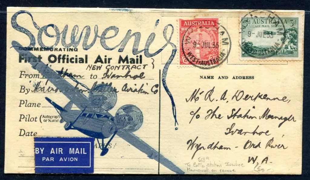 1935 (9th July) Wyndham to Ord River MMA Co. ... Image 1++