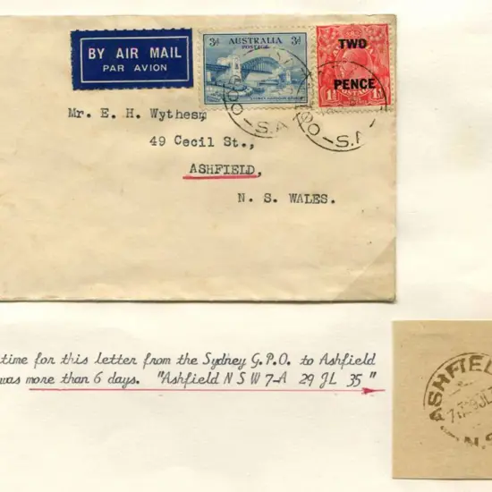 1935 (18th July) Oodnadatta to Sydney on 3rd ...