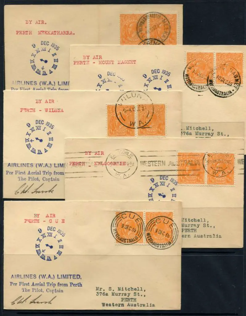 1935 (9th Dec) Perth to Meekatharra, Mount Magnet, ... Image 1++