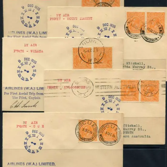 1935 (9th Dec) Perth to Meekatharra, Mount Magnet, ...
