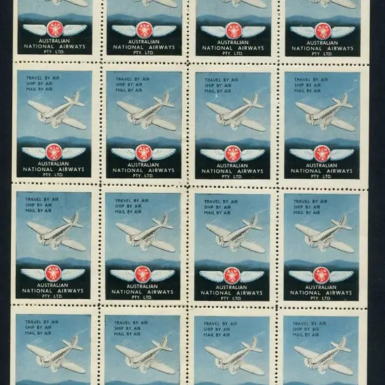 1936 Australian National Airways Pty Ltd "Travel ...
