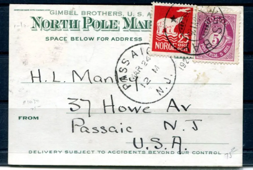 USA 1924 (24th Mar) Gimbel Brothers "Trans-Polar ... Image 1++