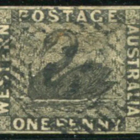 1854 1d black swan fine used with light 15 bar 8 ...