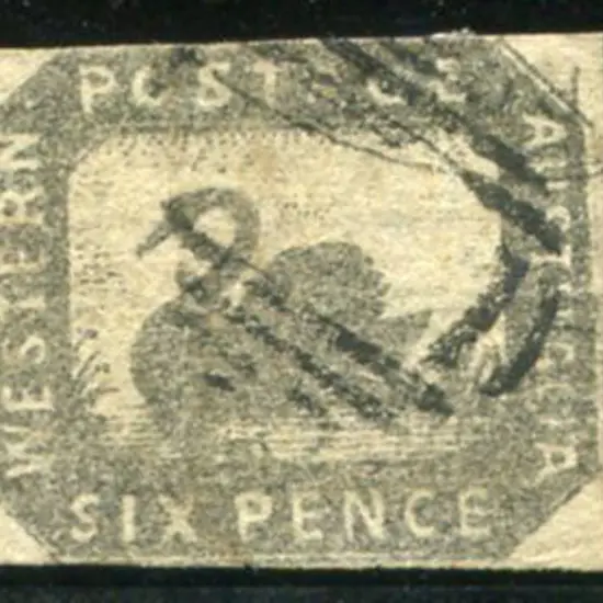 1857/59 6d grey black with 4 clear but close ...