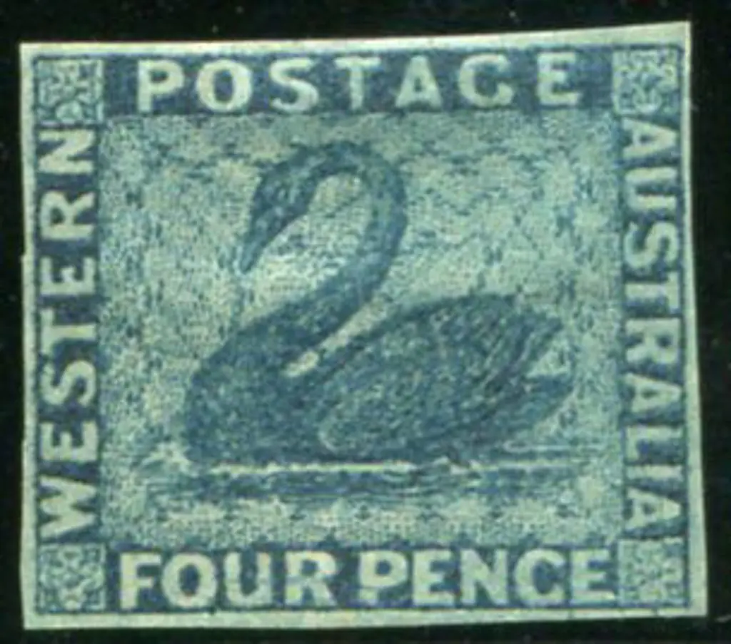 1860/64 4d deep blue with upright inverted wmk. ... Image 1++