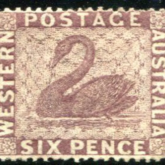 1861 6d purple-brown. Mint with approx. 20% o.g. ...