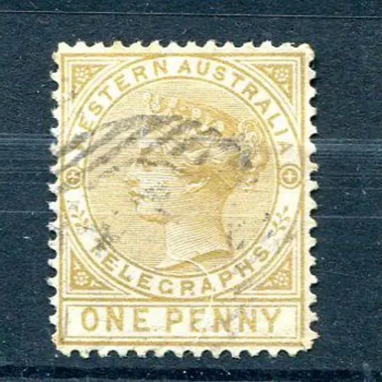 1879 1d bistre Perf. 14 & Perf. 12½ Telegraph pair ...