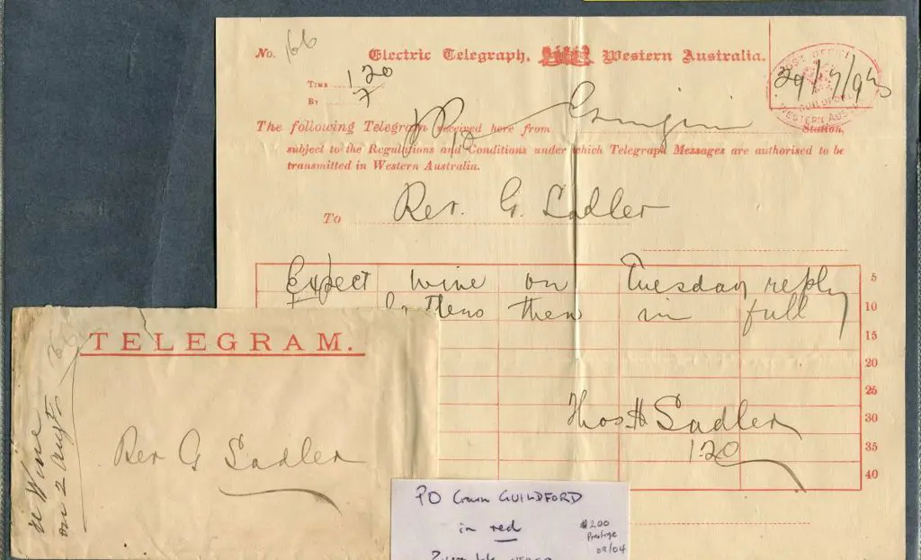 1893 (29th July) "Electric Telegraph Western ... Image 1++