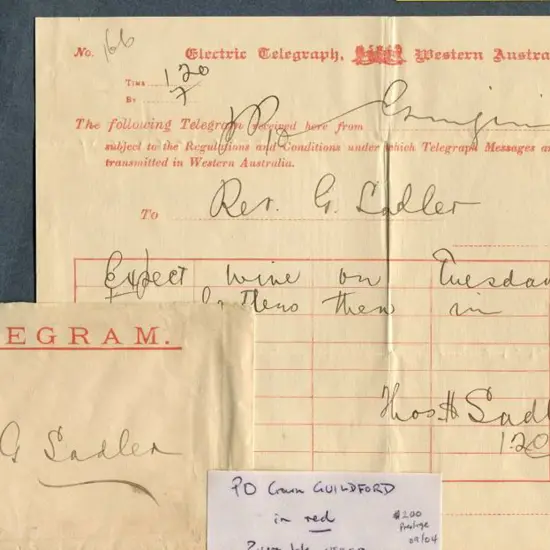 1893 (29th July) "Electric Telegraph Western ...