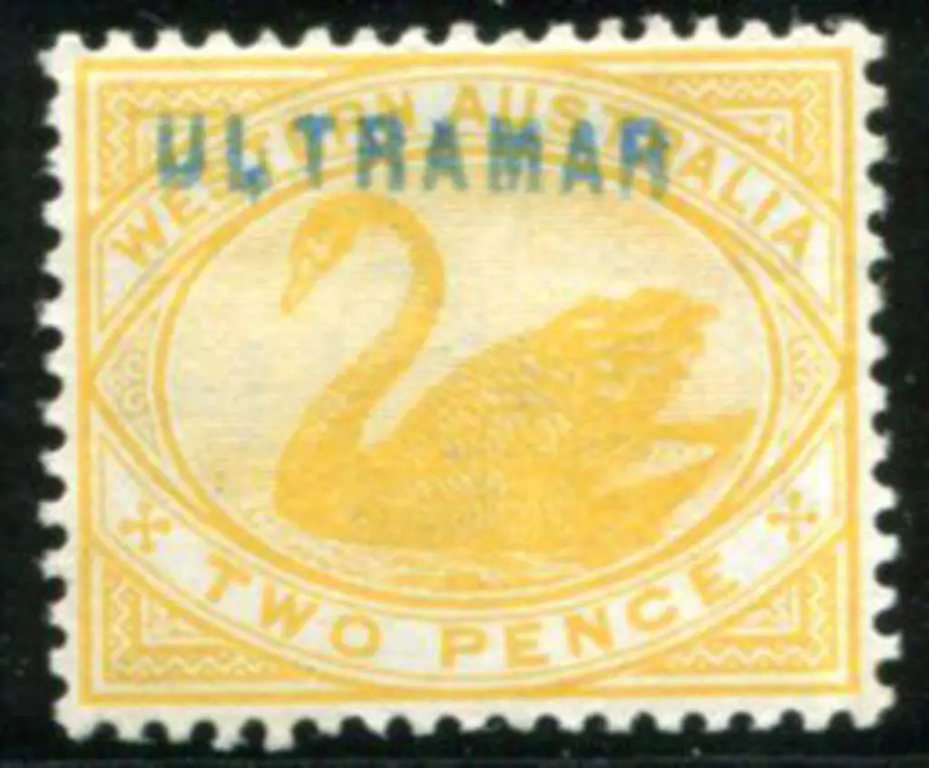 1898/07 2d yellow swan, Crown A wmk with ... Image 1++