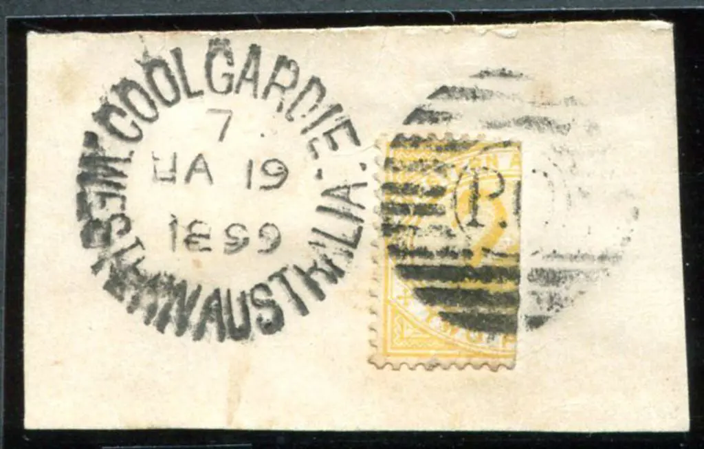 1899 (19th Jan) small piece with 2d bisect yellow ... Image 1++