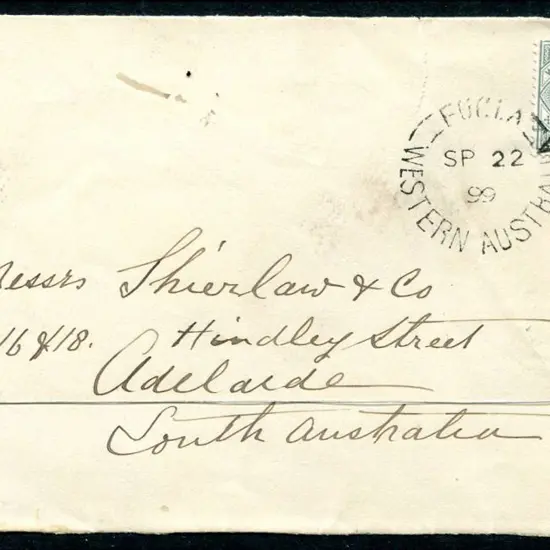 1899 (22nd Sept) Eucla void grid (1) cds 1 (1-2) ...