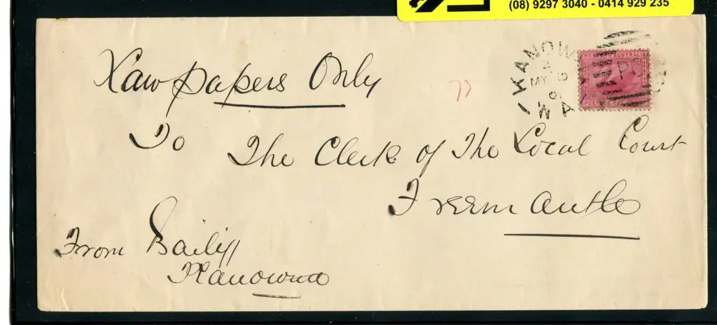 1901 (2nd May) Kyle & Stowe, Sharebrokers, Kanowna ... Image 1++