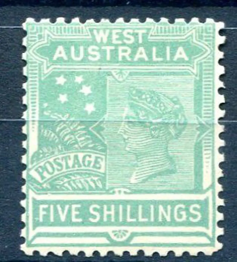 1902/12 5/- emerald-green QV. Fine MLH. SG 126 ... Image 1++
