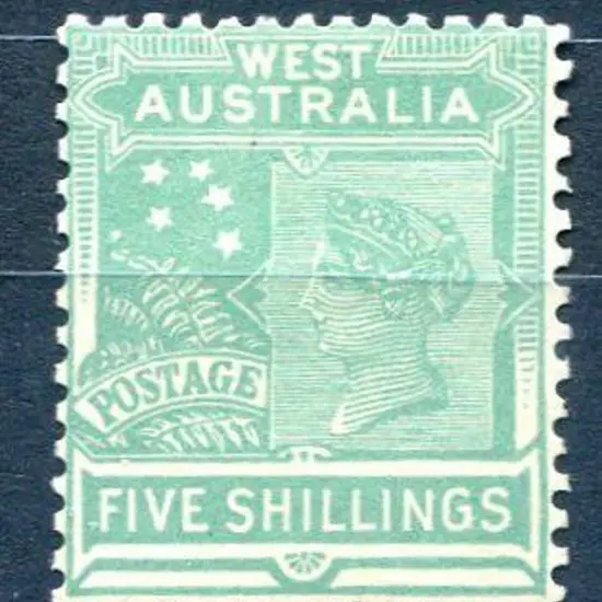 1902/12 5/- emerald-green QV. Fine MLH. SG 126 ...