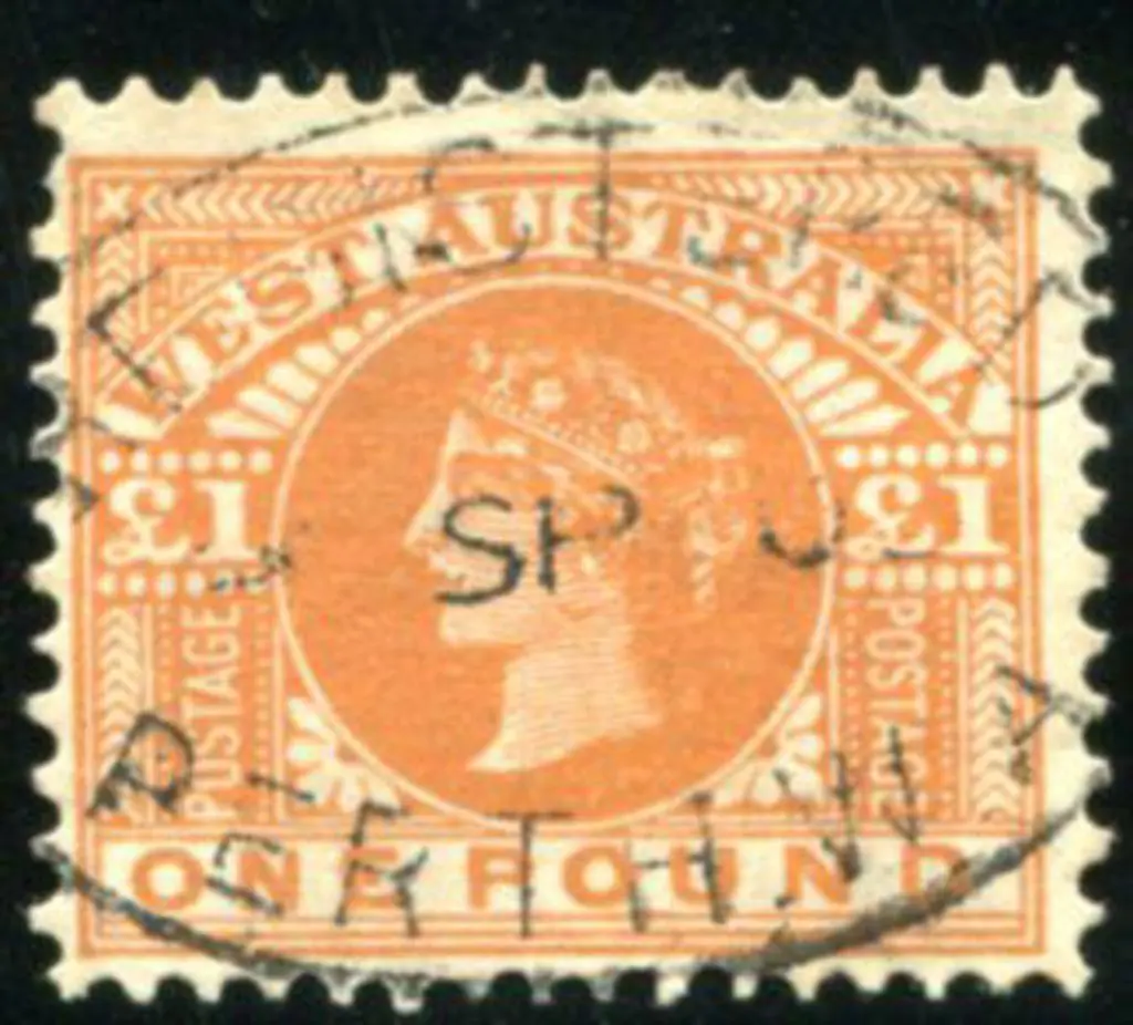 1902/12 £1 orange-brown fine used with light Perth ... Image 1++
