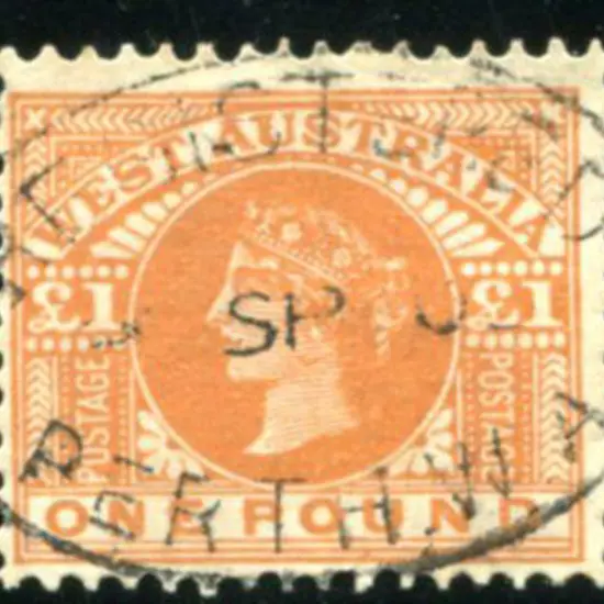 1902/12 £1 orange-brown fine used with light Perth ...