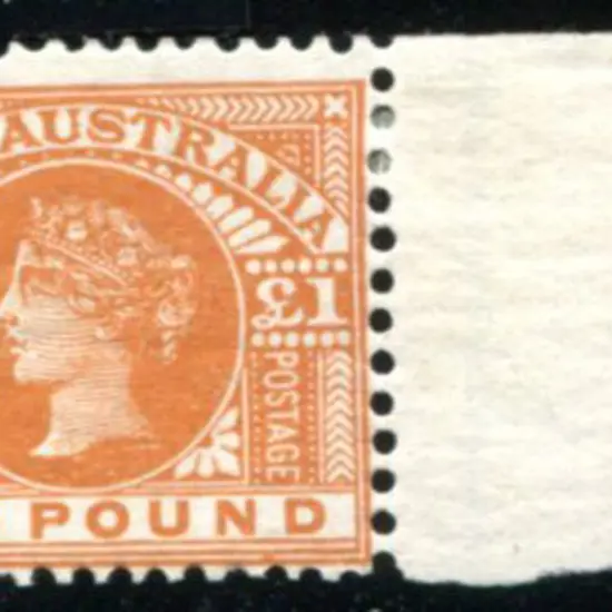 1902/12 £1 orange-brown QV, V/Crown wmk, Perf. 12½ ...