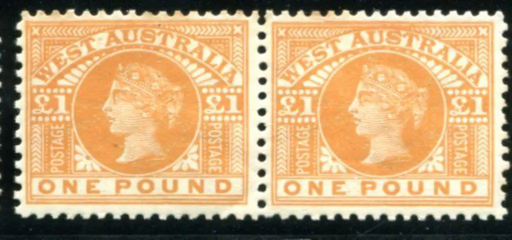 1902/12 £1 orange QV, V/Crown wmk, Perf. 12½ or ... Image 1++
