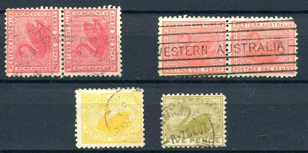 1902/1911 swan selection of V crown wmk, perf 11 ... Image 1++