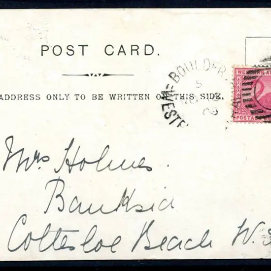 1903 (16th Nov) Postcard (Victoria GPO & Crown Law ...