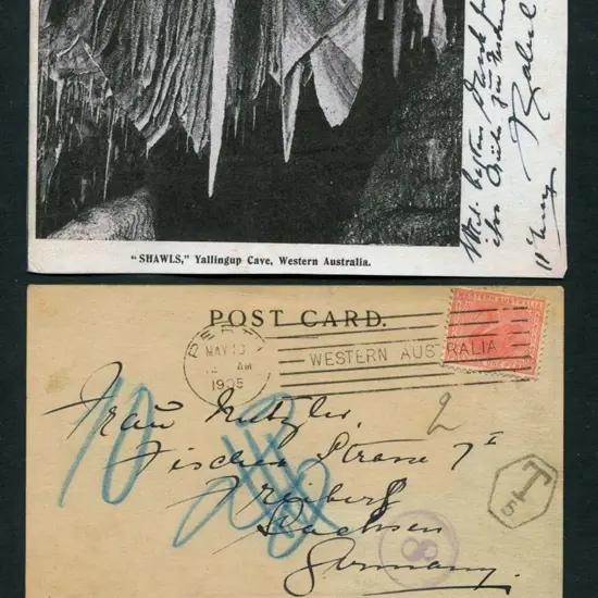 1905 (13th May) "Shawls, Yallingup Cave, Western ...