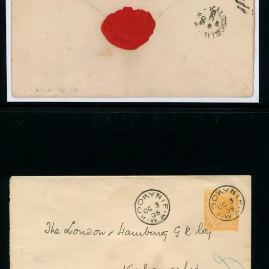 1905 (3rd Oct) 2d QV orange postal stationery ...