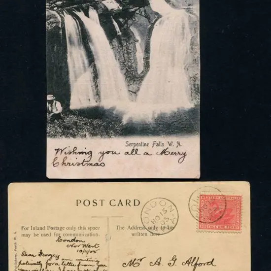 1905 (15th Nov) "Serpentine Falls W.A." (Foy & ...