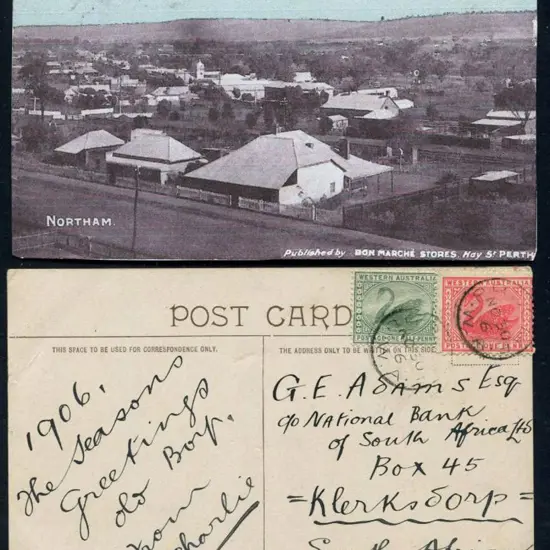 1906 (30th Nov) "Northam" (Bon Marche Stores) ...
