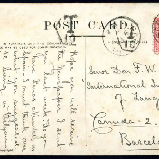 1907 (9th Dec) "Aboriginals and White Man, N.Q." ...