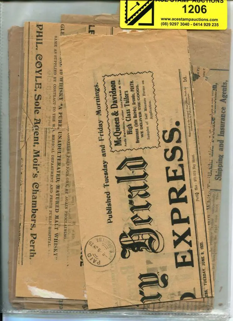 1908-1925 range of mastheads from country ... Image 1++
