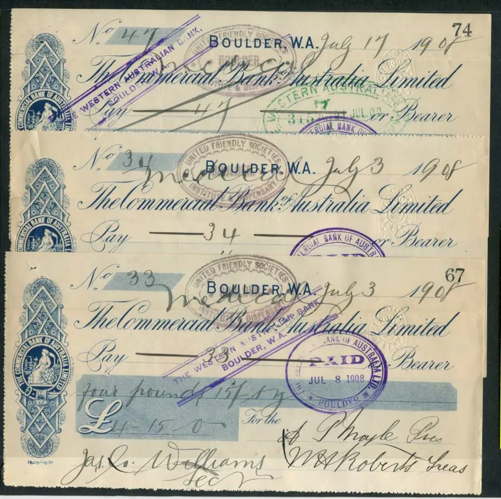 1908 "The Commercial Bank of Australia Limited" ... Image 1++