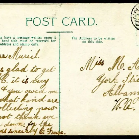 1908 (6th Aug) Floral coloured postcard addressed ...